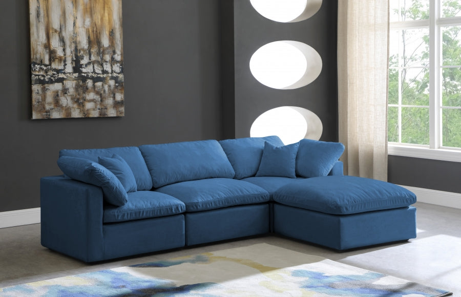 Plush Velvet Standard Comfort Modular Sectional