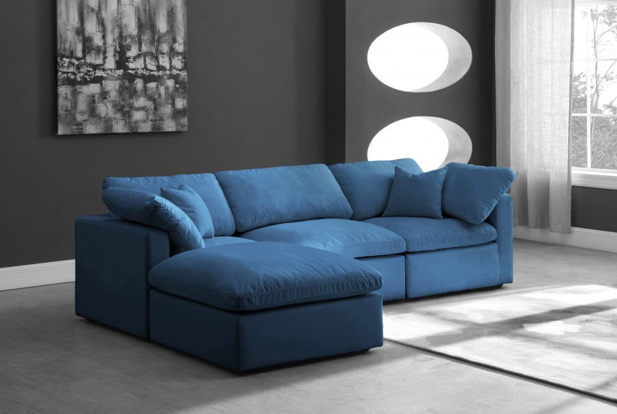 Plush Velvet Standard Comfort Modular Sectional