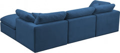 Plush Velvet Standard Comfort Modular Sectional