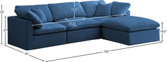 Plush Velvet Standard Comfort Modular Sectional