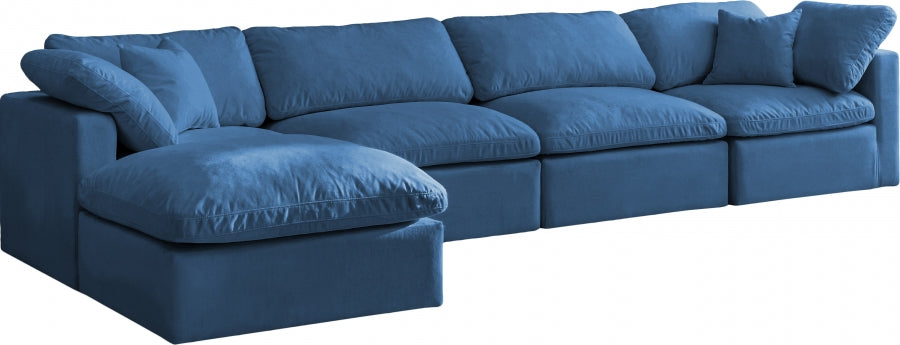 Plush Velvet Standard Comfort Modular Sectional