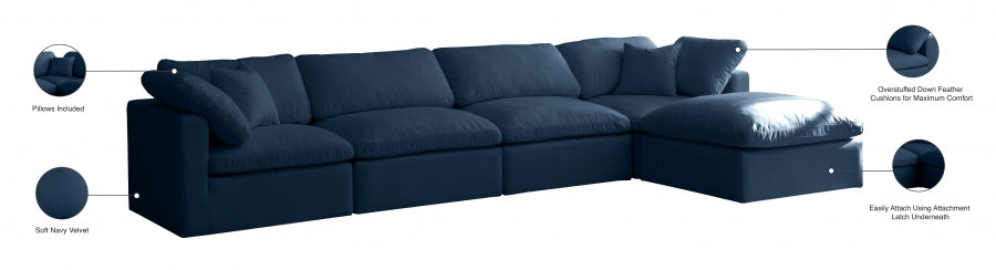 Plush Velvet Standard Comfort Modular Sectional