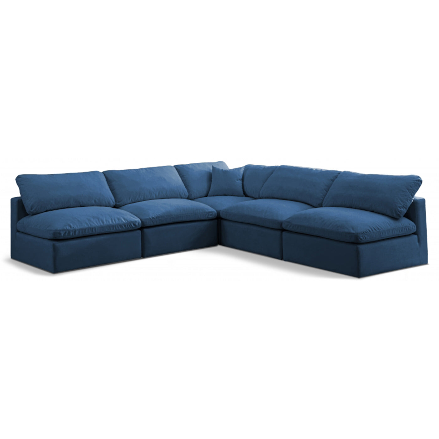 Plush Velvet Standard Comfort Modular Sectional