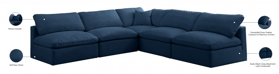 Plush Velvet Standard Comfort Modular Sectional