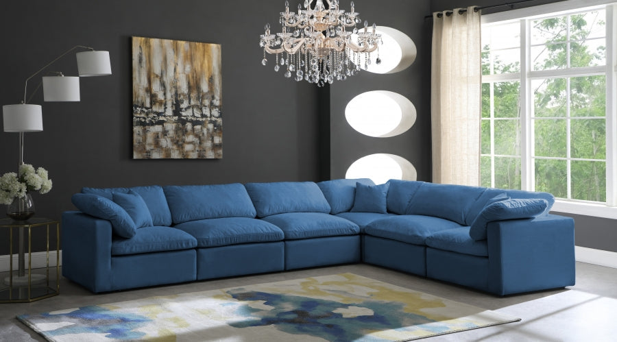 Plush Velvet Standard Comfort Modular Sectional