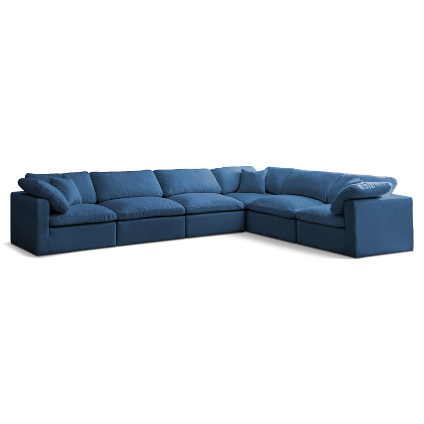 Plush Velvet Standard Comfort Modular Sectional