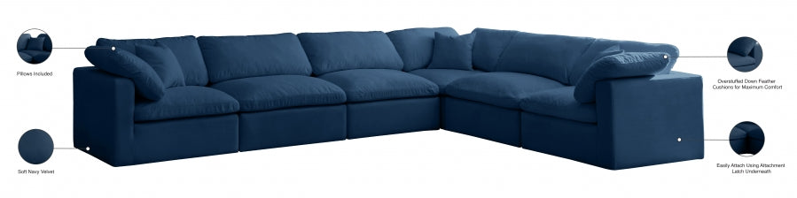 Plush Velvet Standard Comfort Modular Sectional