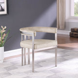 Marcello Dining Chair Set of 2 - Contemporary Velvet Seating with Durable Chrome Frame for Modern Homes