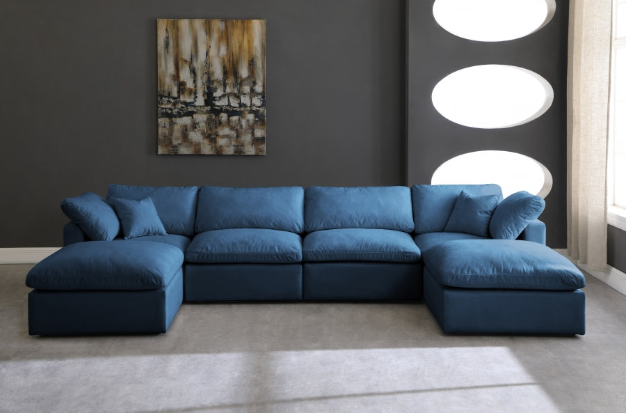 Plush Velvet Standard Comfort Modular Sectional