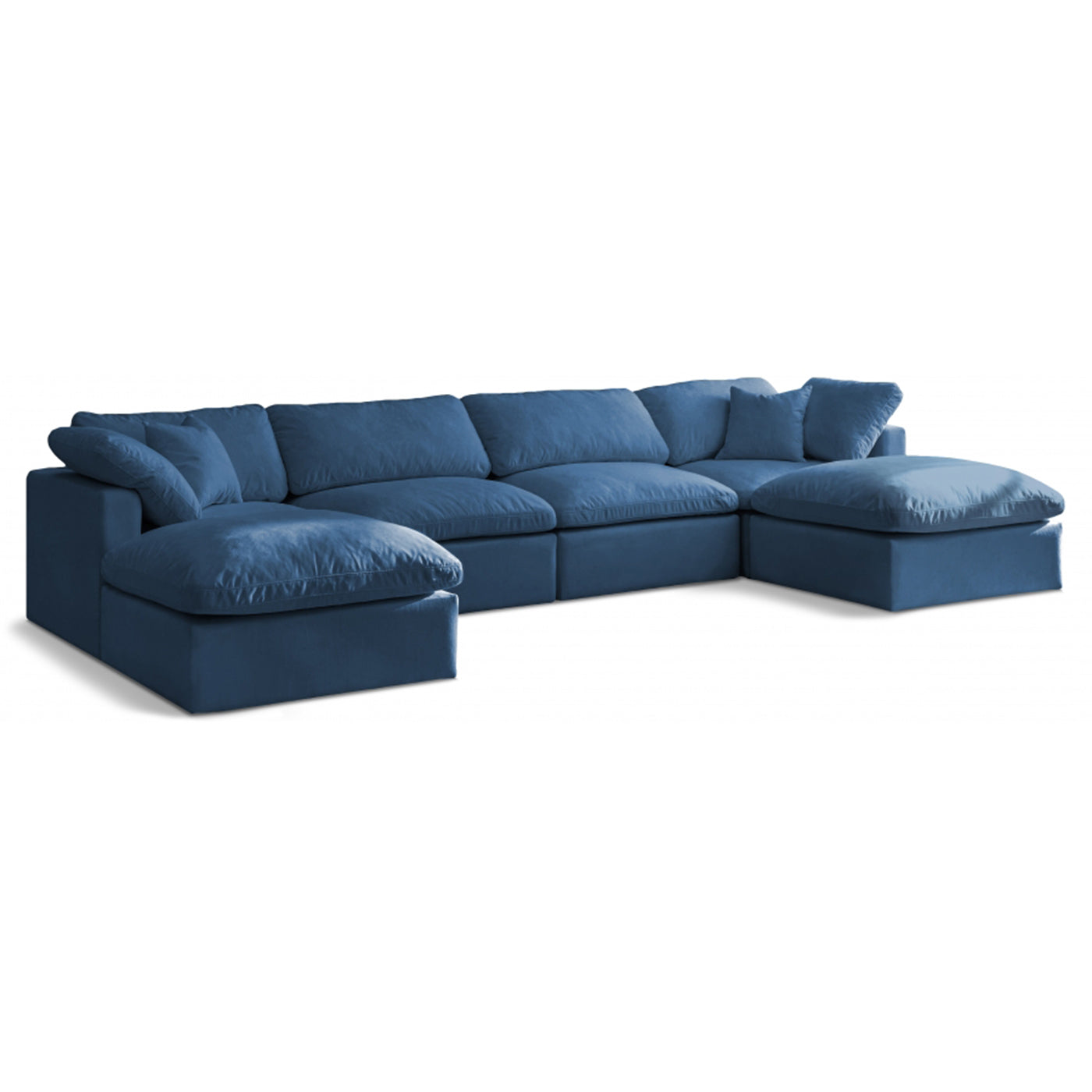 Plush Velvet Standard Comfort Modular Sectional