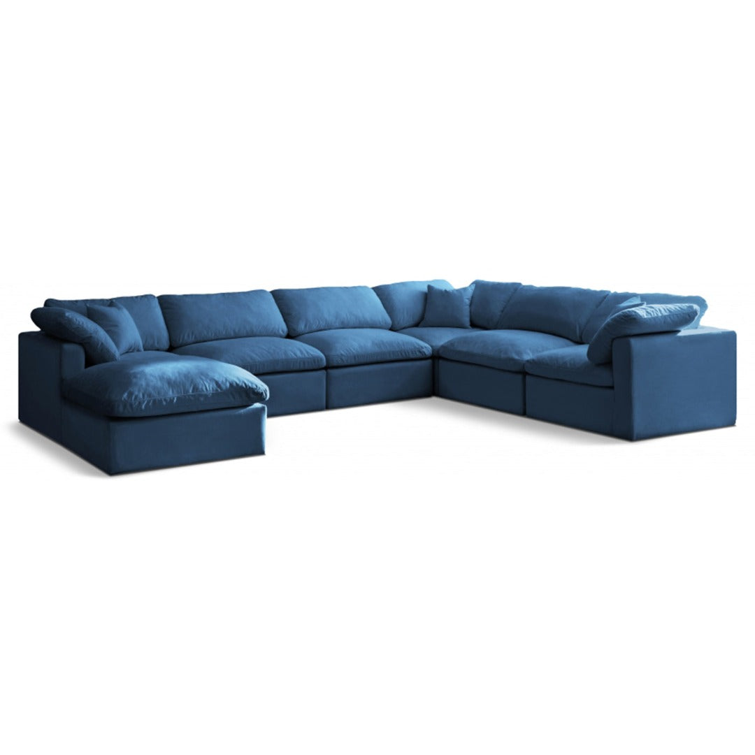 Plush Velvet Standard Comfort Modular Sectional