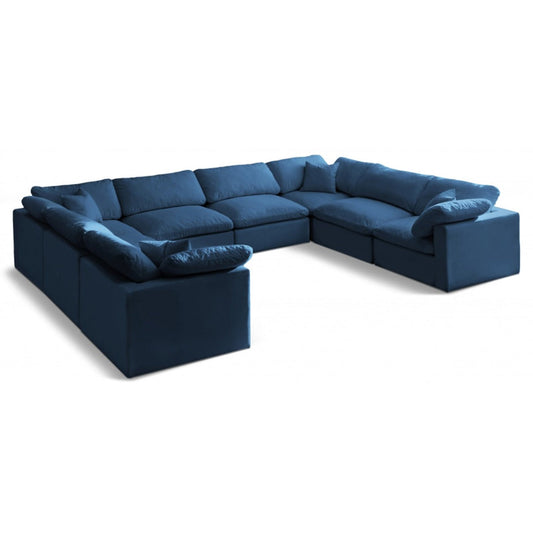 Plush Velvet Standard Comfort Modular Sectional