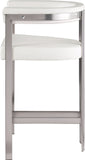 Marcello Counter Stool Set of 2 - Elegant Velvet Seating with Durable Chrome Frame for Modern Homes