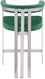 Marcello Counter Stool Set of 2 - Elegant Velvet Seating with Durable Chrome Frame for Modern Homes