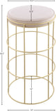 Rebar Velvet Counter Stool - Chic Black Velvet with Gold Finish for Modern Kitchen & Bar Decor