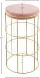 Rebar Velvet Counter Stool - Chic Black Velvet with Gold Finish for Modern Kitchen & Bar Decor