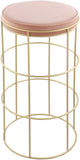 Rebar Velvet Counter Stool - Chic Black Velvet with Gold Finish for Modern Kitchen & Bar Decor