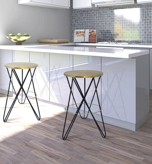 Mercury Contemporary Counter Stool - Durable Metal Design Perfect for Home Bars and Counters