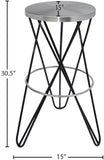 Mercury Contemporary Bar Stool - Durable Metal Design Perfect for Home Bars and Kitchen Counters