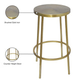 Tyson Contemporary Counter Stool with Elegant Brushed Finish - Perfect for Kitchen or Home Bar