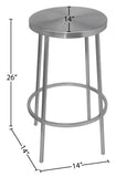 Tyson Contemporary Counter Stool with Elegant Brushed Finish - Perfect for Kitchen or Home Bar