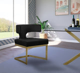 Alexandra Velvet Dining Chair - Contemporary Design with Luxurious Comfort and Durable Gold Base