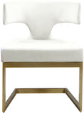 Alexandra Velvet Dining Chair - Contemporary Design with Luxurious Comfort and Durable Gold Base