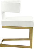 Alexandra Velvet Dining Chair - Contemporary Design with Luxurious Comfort and Durable Gold Base