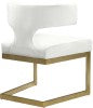 Alexandra Velvet Dining Chair - Contemporary Design with Luxurious Comfort and Durable Gold Base