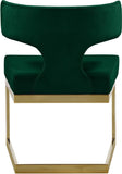 Alexandra Velvet Dining Chair - Contemporary Design with Luxurious Comfort and Durable Gold Base