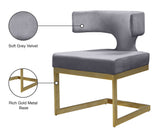 Alexandra Velvet Dining Chair - Contemporary Design with Luxurious Comfort and Durable Gold Base