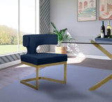 Alexandra Velvet Dining Chair - Contemporary Design with Luxurious Comfort and Durable Gold Base