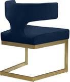 Alexandra Velvet Dining Chair - Contemporary Design with Luxurious Comfort and Durable Gold Base