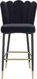 Lily Contemporary Bar Stool Set - Elegant Tufted Design with Gold-Tipped Legs for Luxe Appeal