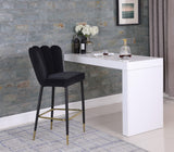 Lily Contemporary Bar Stool Set - Elegant Tufted Design with Gold-Tipped Legs for Luxe Appeal