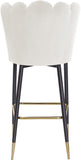Lily Contemporary Bar Stool Set - Elegant Tufted Design with Gold-Tipped Legs for Luxe Appeal