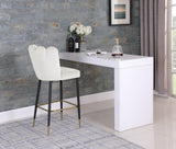 Lily Contemporary Bar Stool Set - Elegant Tufted Design with Gold-Tipped Legs for Luxe Appeal