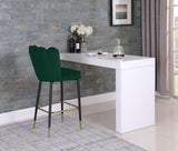 Lily Contemporary Bar Stool Set - Elegant Tufted Design with Gold-Tipped Legs for Luxe Appeal