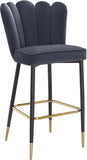Lily Contemporary Bar Stool Set - Elegant Tufted Design with Gold-Tipped Legs for Luxe Appeal