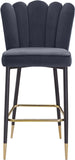 Lily Contemporary Bar Stool Set - Elegant Tufted Design with Gold-Tipped Legs for Luxe Appeal