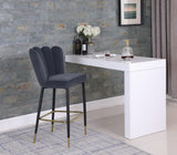 Lily Contemporary Bar Stool Set - Elegant Tufted Design with Gold-Tipped Legs for Luxe Appeal