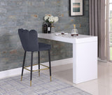 Lily Contemporary Bar Stool Set - Elegant Tufted Design with Gold-Tipped Legs for Luxe Appeal