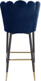 Lily Contemporary Bar Stool Set - Elegant Tufted Design with Gold-Tipped Legs for Luxe Appeal