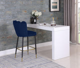 Lily Contemporary Bar Stool Set - Elegant Tufted Design with Gold-Tipped Legs for Luxe Appeal