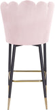 Lily Contemporary Bar Stool Set - Elegant Tufted Design with Gold-Tipped Legs for Luxe Appeal
