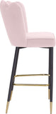 Lily Contemporary Bar Stool Set - Elegant Tufted Design with Gold-Tipped Legs for Luxe Appeal