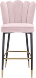 Lily Contemporary Bar Stool Set - Elegant Tufted Design with Gold-Tipped Legs for Luxe Appeal