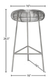 Tuscany Contemporary Counter Stool with Stylish Wire Seat for Modern Home Bar or Dining Area