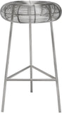 Tuscany Contemporary Counter Stool with Stylish Wire Seat for Modern Home Bar or Dining Area