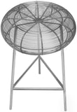 Tuscany Contemporary Counter Stool with Stylish Wire Seat for Modern Home Bar or Dining Area